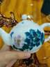 長(zhǎng)物居 功夫茶具套裝景德鎮(zhèn)吳艷青名家手繪青花瓷品茗杯套裝茶具泡茶杯 花開(kāi)富貴 曬單實(shí)拍圖