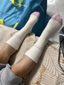 棉咻咻女童襪子秋冬純棉長筒襪兒童中大童寶寶全棉小腿高筒學(xué)生秋季中筒 TY49-條紋字母秋冬無骨棉襪- 3雙 3-5歲 -腳長13-15CM 鞋碼19-25 曬單實拍圖