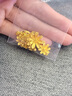 中鑫珠寶足金999雛菊花朵套鏈黃金流蘇三花吊墜o字項鏈女神節(jié)送女友女神節(jié) 9.11g 曬單實拍圖