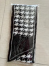 高檔千鳥(niǎo)格韓版秋冬針織毛線(xiàn)小圍巾女冬季圍脖護頸百搭爆款領(lǐng)巾 千鳥(niǎo)格黑 曬單實(shí)拍圖