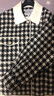 菲妮迪品牌短外套秋季簡(jiǎn)約時(shí)尚設計感黑白格氣質(zhì)上衣女 黑白格 XL 曬單實(shí)拍圖