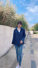 AEMAPE時(shí)尚通勤風(fēng)衣女2024年秋季新款簡(jiǎn)約休閑寬松長(zhǎng)袖短款外套 藏青色 L 建議110-120斤 曬單實(shí)拍圖
