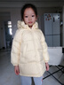 笛莎（DEESHA）童裝女童和暖系列三防中長(zhǎng)版防寒羽絨服2024冬季新款女寶時(shí)尚外套 黑色 110 曬單實(shí)拍圖