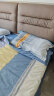 水星家纺100%纯棉枕套一对装全棉抗菌防螨夏季印花双人枕头套48x74cm简几 实拍图