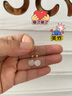 念玉珠寶和田玉耳墜天然白玉耳環(huán)女款耳飾8厘圓珠子18K玫瑰金鑲嵌保色媲美羊脂帶證書 曬單實拍圖