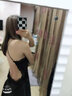 KJ睡裙女吊帶睡衣薄款短裙冰絲春夏仿絲制蕾絲輕奢深V性感家居服女 黑色 L 曬單實(shí)拍圖