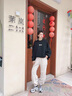 凱瑞姆科羅羊羔絨褲子男秋冬美式復古寬松闊腿束腳褲高街潮牌休閑褲 杏色【加絨】 M 曬單實(shí)拍圖