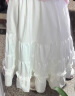 LPOX白色半A字中长款半身裙女蓬蓬可爱显瘦百褶伞蛋糕潮 白色半身裙 M 晒单实拍图