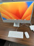 Apple/苹果2021款 iMac 24英寸 一体机 M1芯片 台式机4.5K屏 剪辑设计办公 银色 M1芯片（8+7核） 8G 256G 晒单实拍图