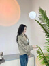 莫代爾外套女2025春季新款休閑長袖韓版西裝上衣百搭夾克寬松短款風(fēng)衣 卡其色 M 曬單實拍圖