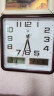 北极星（POLARIS）挂钟客厅家用智能钟木纹电波时钟方形自动对时钟表 79602木纹 实拍图