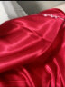 南极人性感仿真丝红结婚冰丝情侣睡衣女男家居服吊带睡裙睡袍浴袍套装L 晒单实拍图