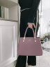 袋鼠卡拉品牌手提包送生日礼物真皮包包女包2024新款中年妈妈包婚包斜挎包 紫色（礼盒+礼品袋） 实拍图
