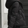 皮爾卡丹（pierre cardin）秋冬季新款短款羽絨棉服女修身顯瘦減齡小個子時尚洋氣輕薄外套 米白色 L 111-123斤 曬單實拍圖