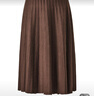 顏域咖色中長(cháng)款百褶裙女2025新款秋冬通勤百搭裙子高腰A字半身裙 咖色 XL/42 曬單實(shí)拍圖