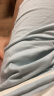 京东京造【凉感抑菌】棉莫代尔睡衣男睡衣冰丝短袖T恤套装夏季 灰蓝M 实拍图