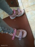 哈比熊童鞋夏季儿童凉鞋女童凉鞋魔术贴沙滩鞋公主鞋 粉红色28码 实拍图