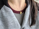 百年老鳯祥999純銀項鏈女蛇骨鏈18k玫瑰金鎖骨鏈新款黃金色鏈子 黃金色1.0蛇骨45cm 曬單實(shí)拍圖