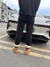 JEEP SPIRIT吉普羊羔絨褲子男女冬季加絨加厚休閑長褲寬松直筒潮牌運(yùn)動保暖褲 57黑色-加厚羊羔絨 XL 曬單實(shí)拍圖