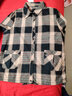 婉荷中年媽媽裝格子襯衫春秋大碼寬松外穿上衣小衫中老年女士襯衫t恤 曬單實(shí)拍圖