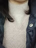 恒源祥純羊毛半高領(lǐng)毛衣秋冬女士寬松休閑打底衫 曬單實(shí)拍圖
