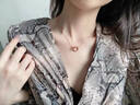 赫蓮娜(HR)輕奢四葉草莫比烏斯環(huán)女項(xiàng)鏈鎖骨鏈七夕情人節(jié)生日禮物送女友 幸運(yùn)莫比烏斯項(xiàng)鏈【免費(fèi)刻字】 曬單實(shí)拍圖