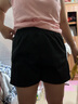 SOVK短褲女2026新款夏季薄款寬松自然腰顯瘦女褲夏天寬松運動(dòng)休閑熱褲 黑色DK 2XL 【建議130--150斤】 曬單實(shí)拍圖