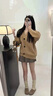 舒芳蝶（shufangdie）連衣裙女裝2024秋冬季新款韓系學(xué)院風(fēng)半身裙套裝小個(gè)子一整套穿搭 卡其色毛衣+裙子【套裝】 M 曬單實(shí)拍圖