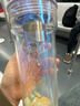 物生物（RELEA）玻璃杯水杯女高顏值高硼硅玻璃耐高溫花茶杯夏季大容量茶水分離杯 夢(mèng)幻紫【細(xì)密濾網(wǎng)+提繩】650ml 曬單實(shí)拍圖