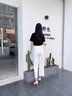 婭麗達(dá)（YERAD）防透休閑闊腿褲女薄款褲子2024夏季垂感九分直筒褲 白色(K0) 29碼(2尺2) 曬單實(shí)拍圖