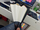 六品堂宣紙半生熟古風(fēng)折扇扇子空白毛筆書(shū)法題字繪畫(huà)扇灑金扇面diy畫(huà)扇 十寸仿烏木平板 曬單實(shí)拍圖