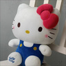 益而思hallo kitty 哈嘍kitty玩偶凱蒂貓毛絨公仔可愛(ài)kt貓送女友禮物 35厘米左右【中號藍衣款】 hellokitty 經(jīng)典款 曬單實(shí)拍圖