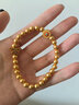 夢(mèng)金園黃金手鏈女 5D硬金素金小光珠手串金珠轉運珠 送女友新年禮物 約4.56g-鏈長(cháng)約17cm 曬單實(shí)拍圖