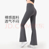 駱駝（CAMEL）UPF50+防曬運動(dòng)褲女緊身喇叭長(cháng)褲 Y24BAWL6005 寒泉灰 XXL 曬單實(shí)拍圖