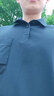 太平鳥男裝【親涼polo衫】夏新款工裝刺繡休閑polo衫 黑色（寬松） L 曬單實拍圖