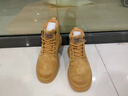 三利泰春季大碼男士馬丁靴46大號高幫男鞋47工裝登山透氣休閑鞋48加寬大 0137黃色 46 曬單實(shí)拍圖