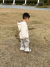 博睿恩【一體絨】男女寶寶長褲秋季新款嬰幼童休閑保暖男童小腳褲子 藏青 120 曬單實拍圖