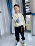 巴布豆兒童褲子男童衛褲秋季新款寶寶衣服中小童洋氣休閑長(cháng)褲百搭秋裝 黑 探頭巴布 130 曬單實(shí)拍圖