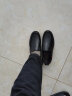 红蜻蜓男士休闲皮鞋舒适一脚蹬男士单鞋套脚鞋爸爸鞋懒人鞋WTA8640 黑色 39 实拍图