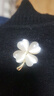 唐后幸運(yùn)四葉草胸針高檔女奢華氣質(zhì)精致胸花外套別針?biāo)蛬寢尷蠋煻Y物 幸運(yùn)四葉 曬單實(shí)拍圖