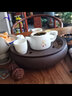 瓷有福羊脂玉瓷井欄壺功夫茶具套裝泡茶辦公家用整套陶瓷蓋碗防燙大容量 井欄壺舍得280ml 曬單實(shí)拍圖