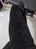 皮爾卡丹（pierre cardin）雪尼爾闊腿褲女秋冬2025新款垂感條絨直筒休閑女褲燈芯絨褲子 黑色 M 曬單實拍圖