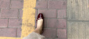 百丽方头时尚包头凉鞋女24夏季新商场同款优雅凉鞋BWK38BH4 红色 36 晒单实拍图
