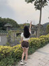 圣紡源安全褲女外穿高腰緊身收腹三分高彈力防走光拼色鯊魚打底短褲 黑色拼接瑜伽運(yùn)動(dòng)褲 XL 120-140斤 曬單實(shí)拍圖