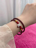 曉夢(mèng)曉夢(mèng)朱砂手鐲女式官方高純度原石紫金砂叮當鐲一對送女友 【叮當款】紫金砂/粗4mm 圈口54m 曬單實(shí)拍圖