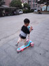 蛙式滑板車兒童剪刀車2-3-6-12歲男孩雙腳分開(kāi)四輪劃板滑滑車分叉帶音樂(lè)可折疊中大童款手剎腳剎 粉紅色【折疊款帶音樂(lè)】護(hù)具套裝 曬單實(shí)拍圖