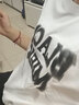 嬌茹妮 歐美高街純棉hiphop字母印花短袖t恤女ins潮夏設計感小眾上衣 白色（230重磅高品質(zhì)純棉） XL 曬單實(shí)拍圖