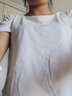 邦伊芙又純又欲上衣短袖女2023新款潮夏季設計感小眾ins甜辣妹短款弧形 白色優(yōu)質(zhì)版 L 建議100-115斤 曬單實(shí)拍圖