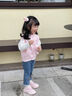 泰蘭尼斯秋季新款透氣單網(wǎng)兒童鞋舒適防滑女童運(yùn)動(dòng)鞋女寶寶幼兒園跑步鞋子 白/粉 24 內(nèi)長(zhǎng)15.5cm 適合腳長(zhǎng)14.5 曬單實(shí)拍圖