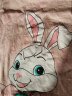 猫人儿童睡衣纯棉女童短袖套装夏季薄款中大童家居服 桔色兔子 120 实拍图